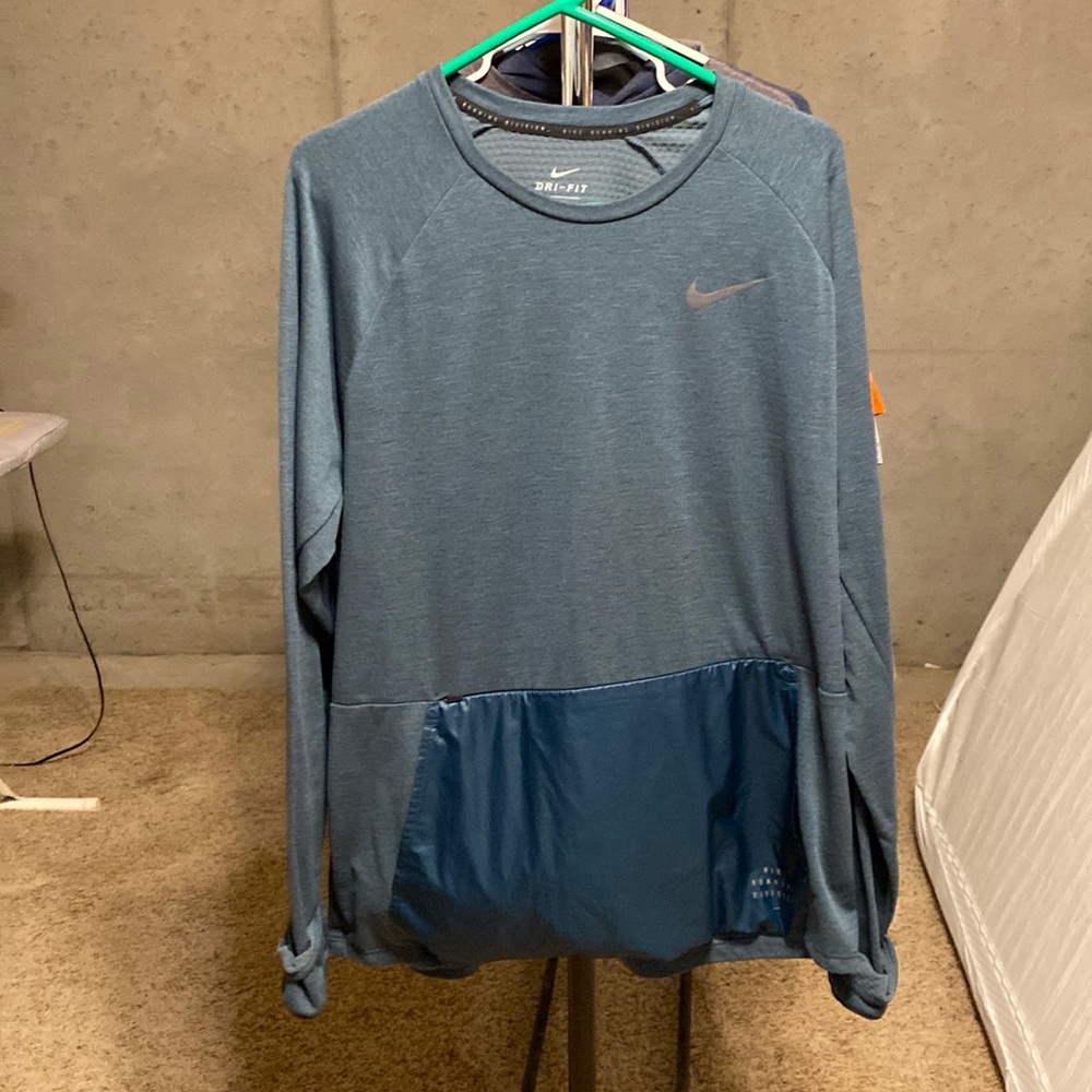 Men's Nike Tech Pack Therma-Sphere Transform Running Shirt Top!